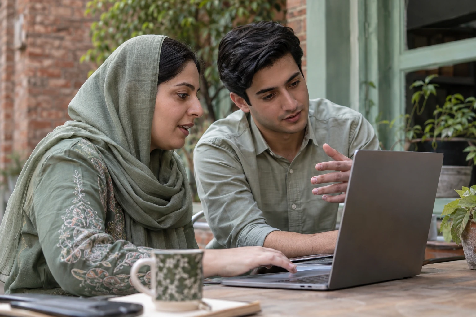 Illustrative scene for: Women in AI & Saheli