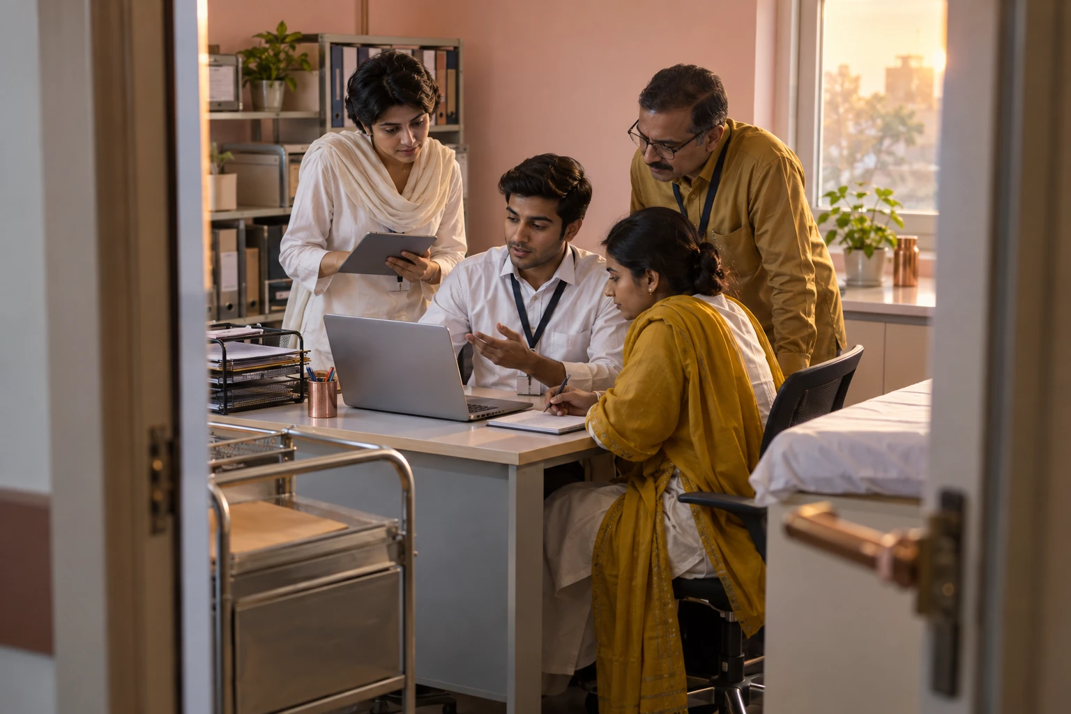 Illustrative scene for: Hospitals & Clinics