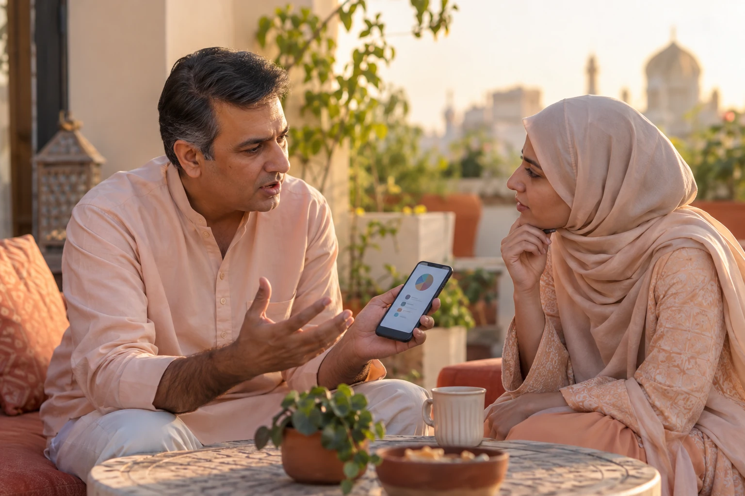 Illustrative scene for: AI Investment & Wealth Management