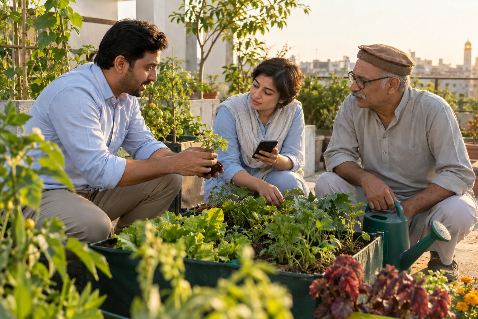 Illustrative scene for: Kitchen Gardening - Pakistan Seasons & Cities