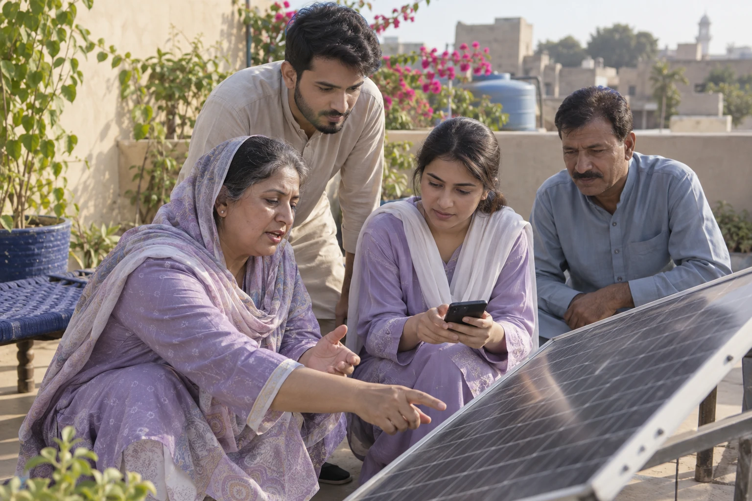 Illustrative scene for: Clean Energy for Communities (SDG 7)