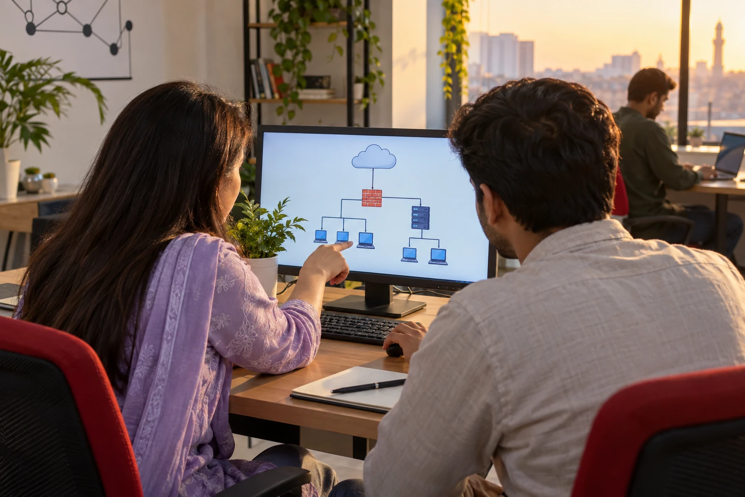 Illustrative scene for: Networking and OS - the L1 Gate
