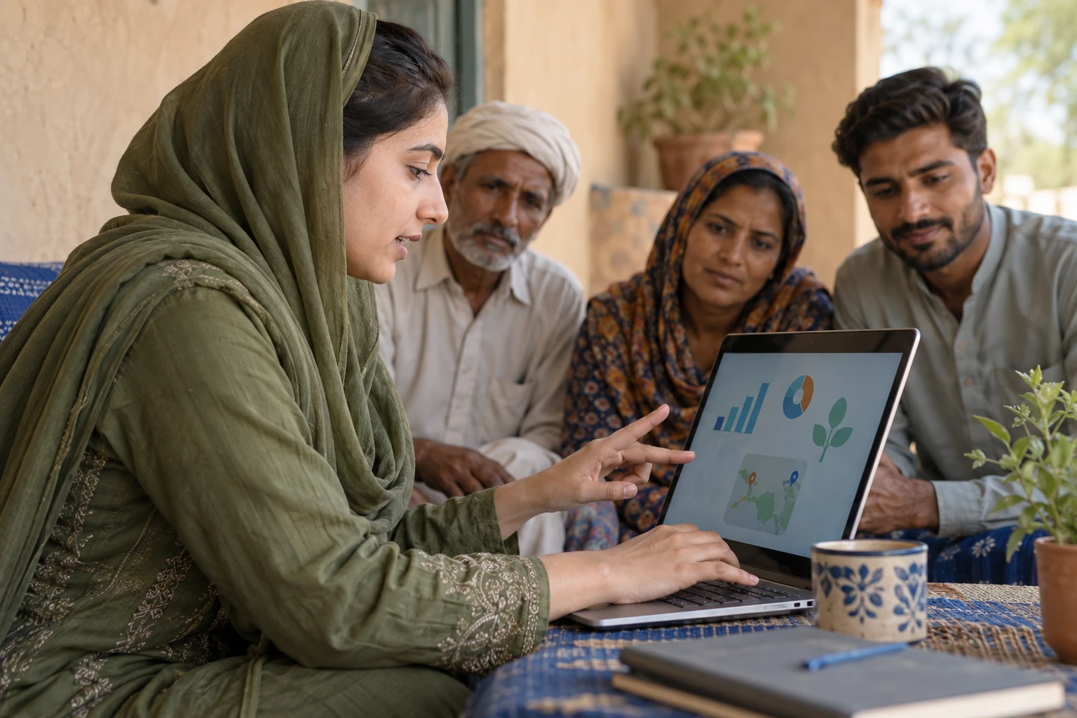Illustrative scene for: M&E for SDG Projects