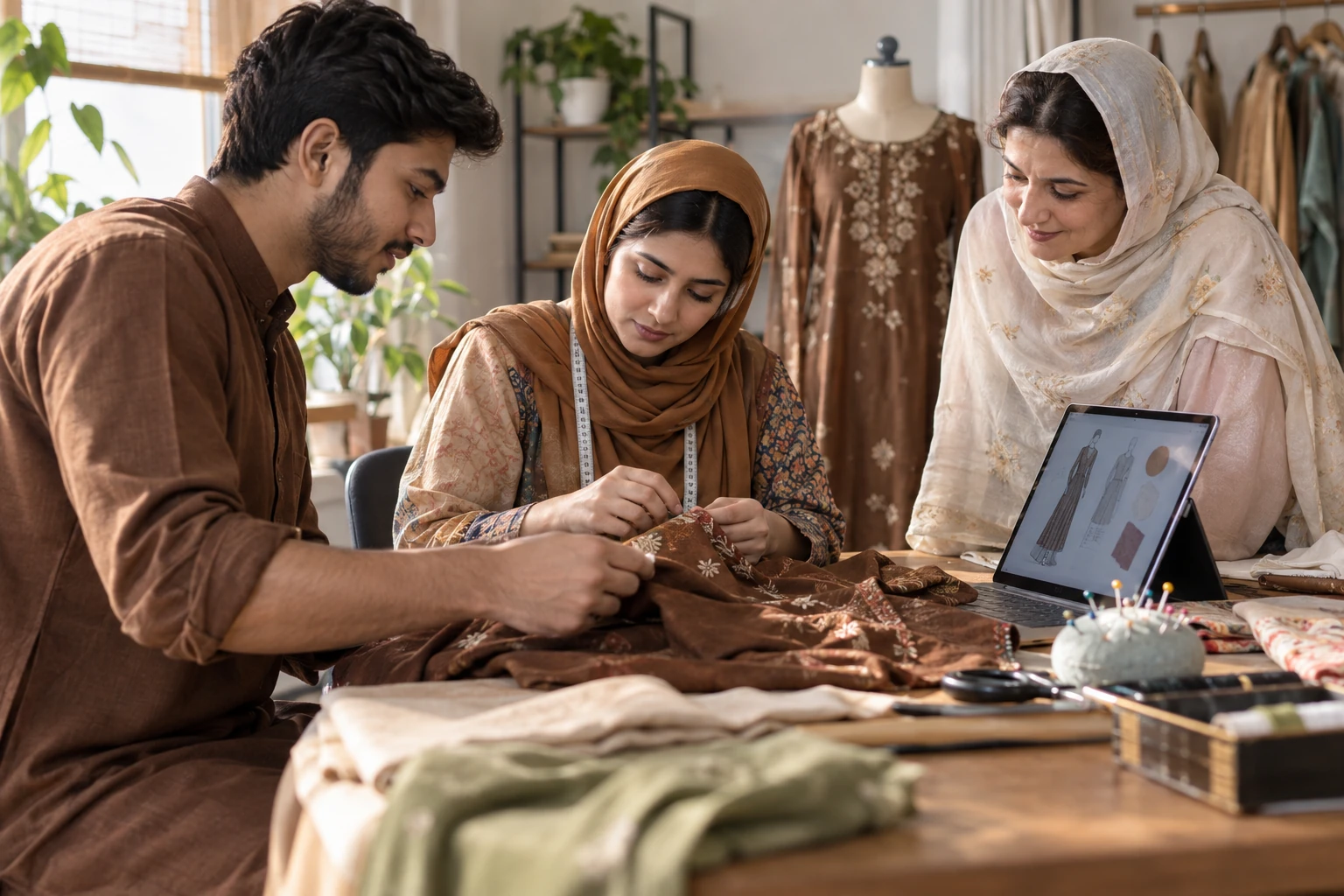 Illustrative scene for: Stitching & Fashion Business