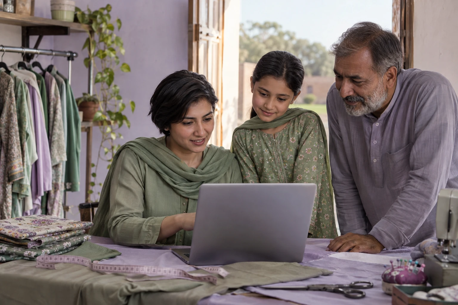 Illustrative scene for: Single mothers & home-based earners