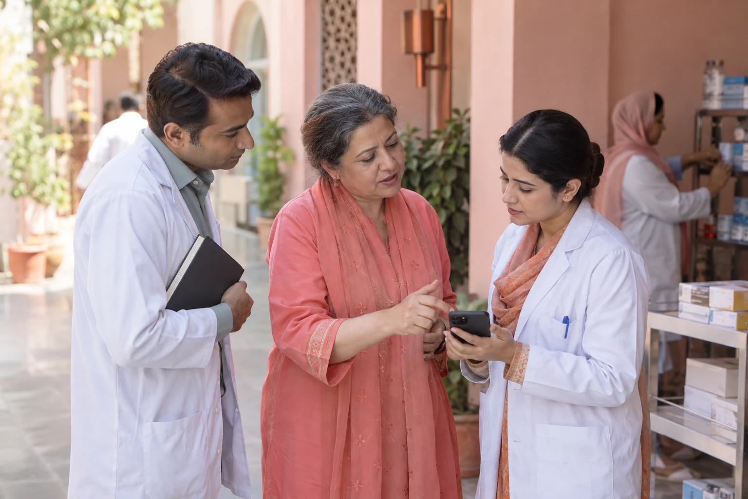 Illustrative scene for: Healthcare & pharma programmes