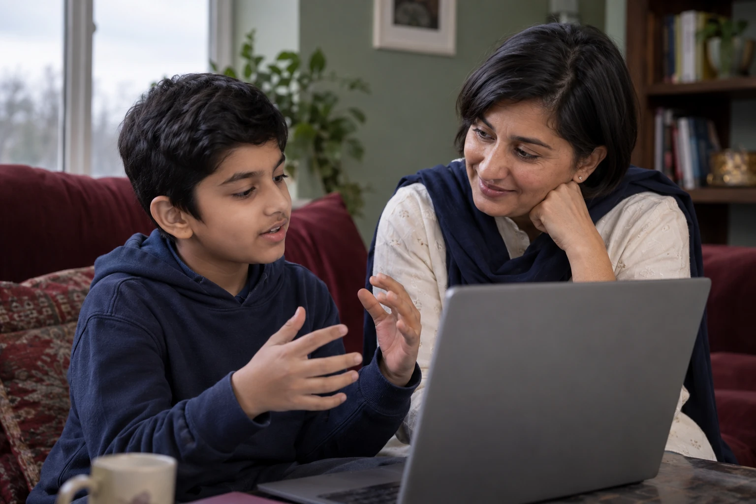 Help a child explain—not only finish